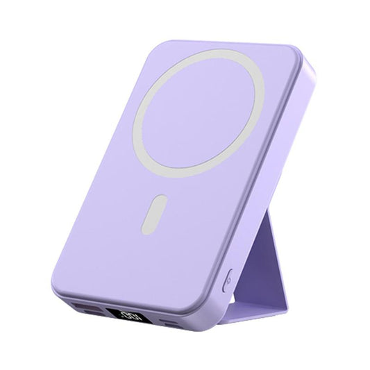 Magnetic Wireless Fast Charging Power Bank, 10000mAh Portable Charger with LED Display, Magnetic Power Bank for iPhone 15/14/13/12/Pro/Mini/Pro Max, Power Bank with Phone Holder, Stocking Fillers Gift