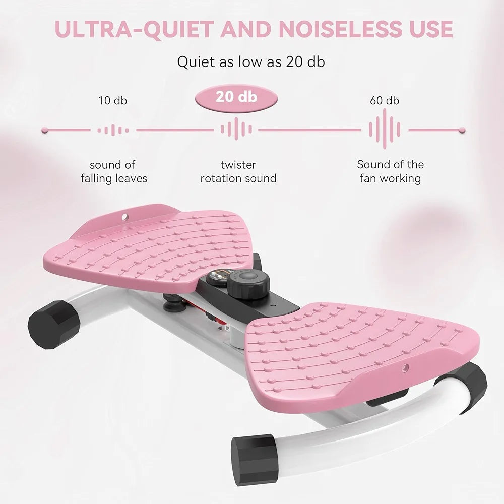 Adjustable Waist Twister Machine – 330 lbs Capacity Ab Twist Board with Digital Display for Home Workouts